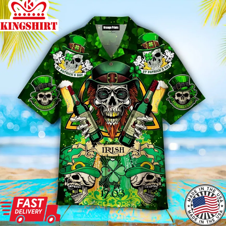 Irish Saint Patrick Day Trendy Hawaiian Shirt For