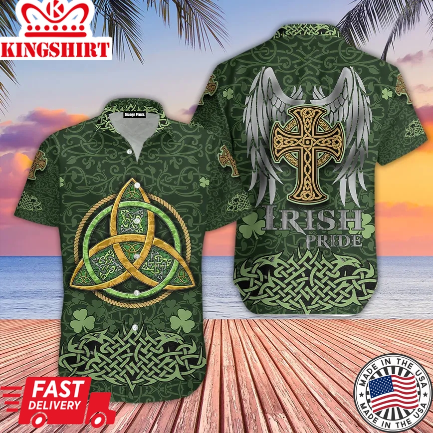 Irish Saint St Patrick Day Trendy Hawaiian Shirt For