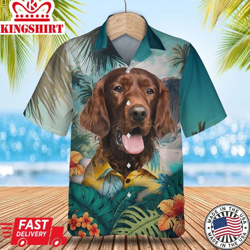 Irish Setter Tropic Oasis - Discover the Beauty of Hawaii with this Vibrant Shirt