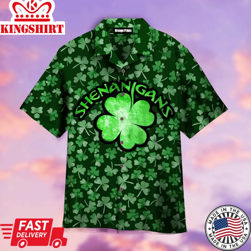 Irish St.Patrick Day Trendy Hawaiian Shirt For