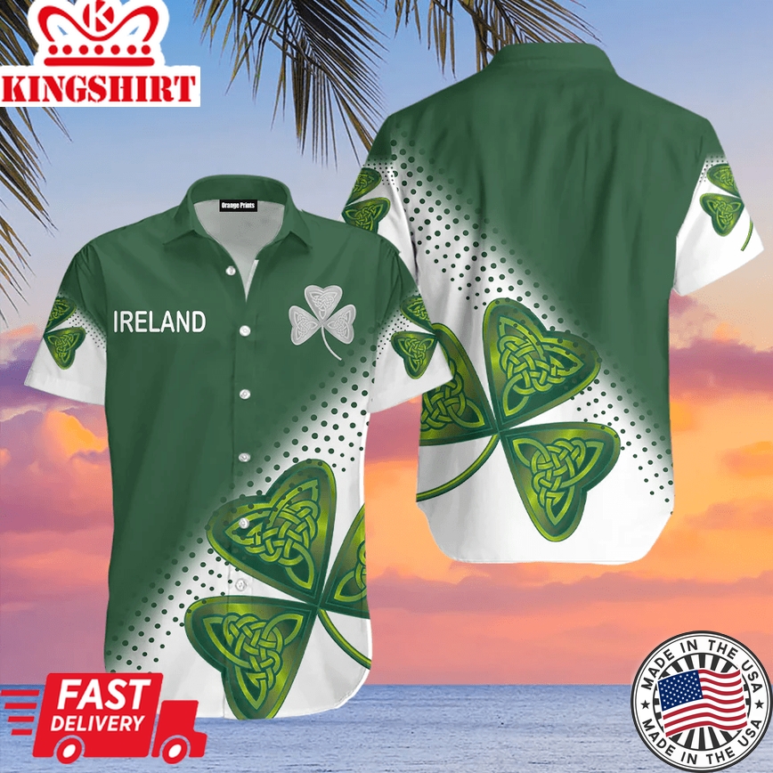 Irish St Patricks Day Trendy Hawaiian Shirt For