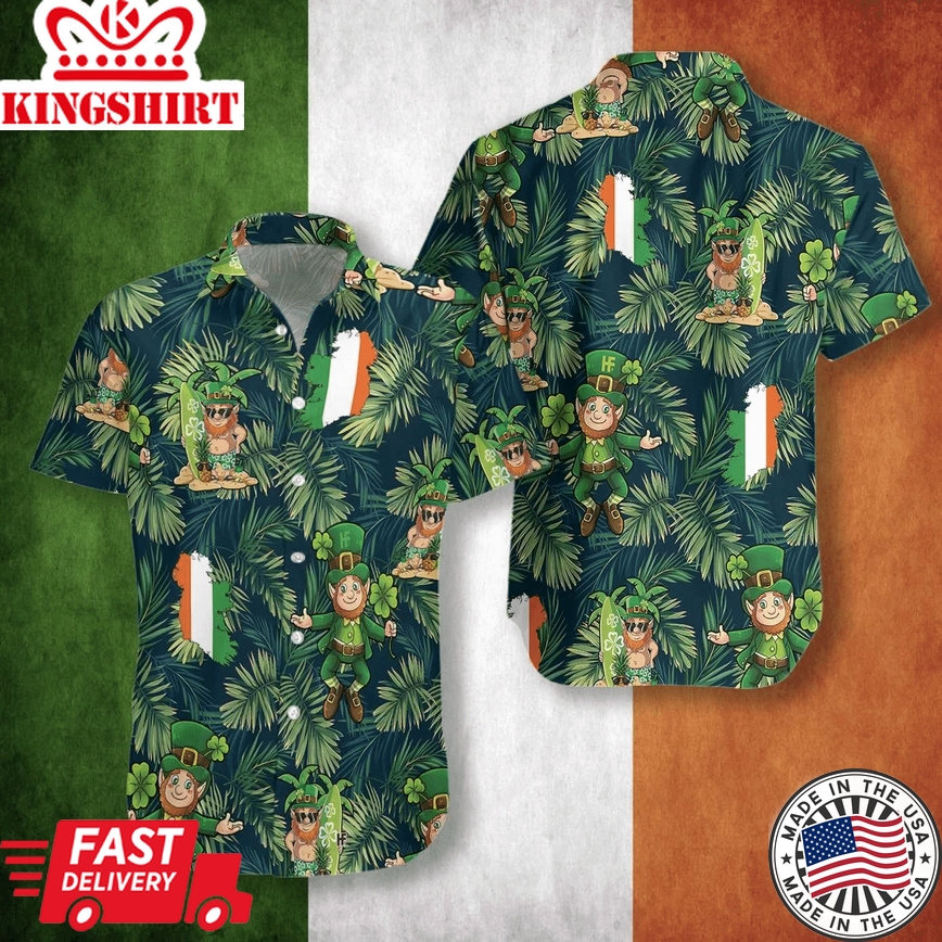 Irish Summer Aloha Shirt - Menshirt for Hawaiian Vibes