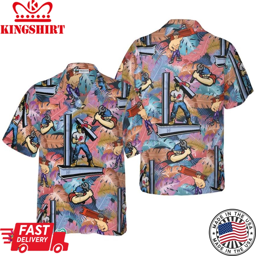 Ironworker Proud 3 Hawaiian Shirt