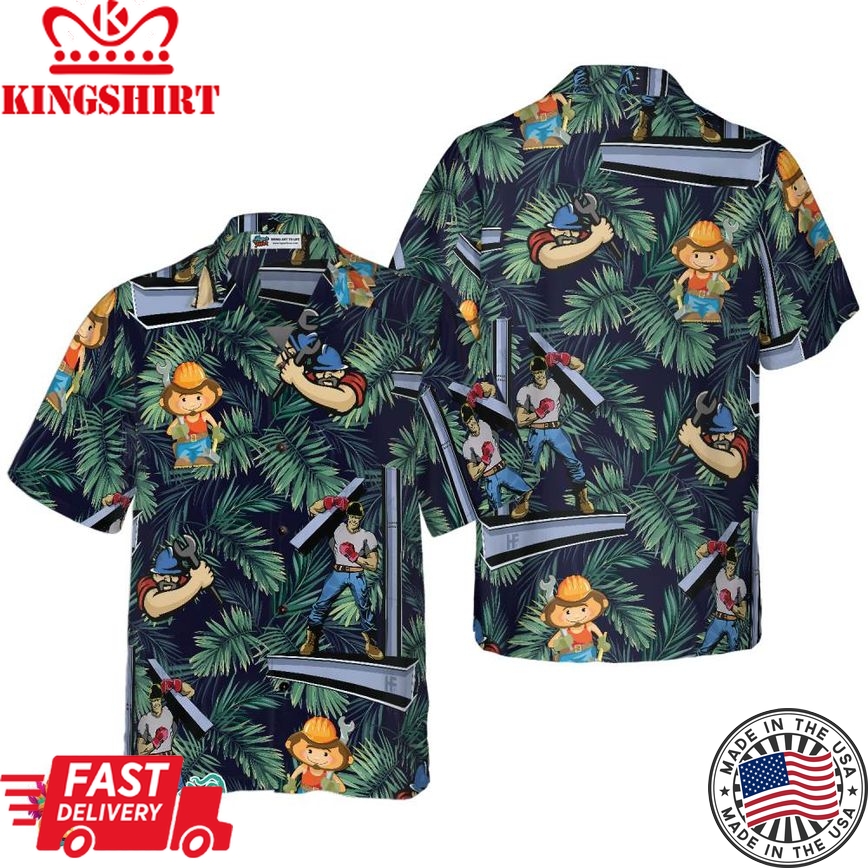 Ironworker Proud 5 Hawaiian Shirt