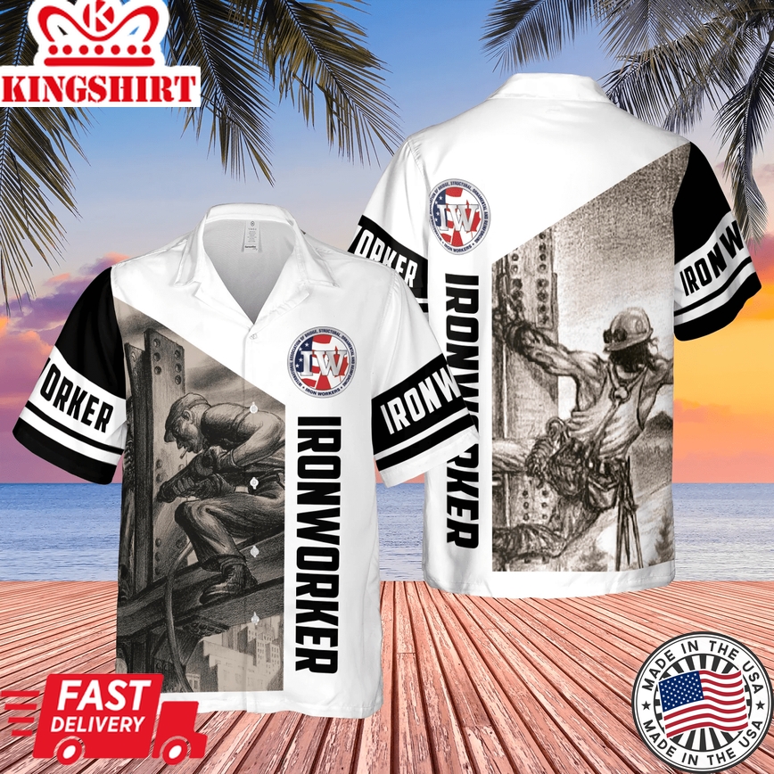 Ironworker Trendy Hawaiian Shirt For Aloha Shirt