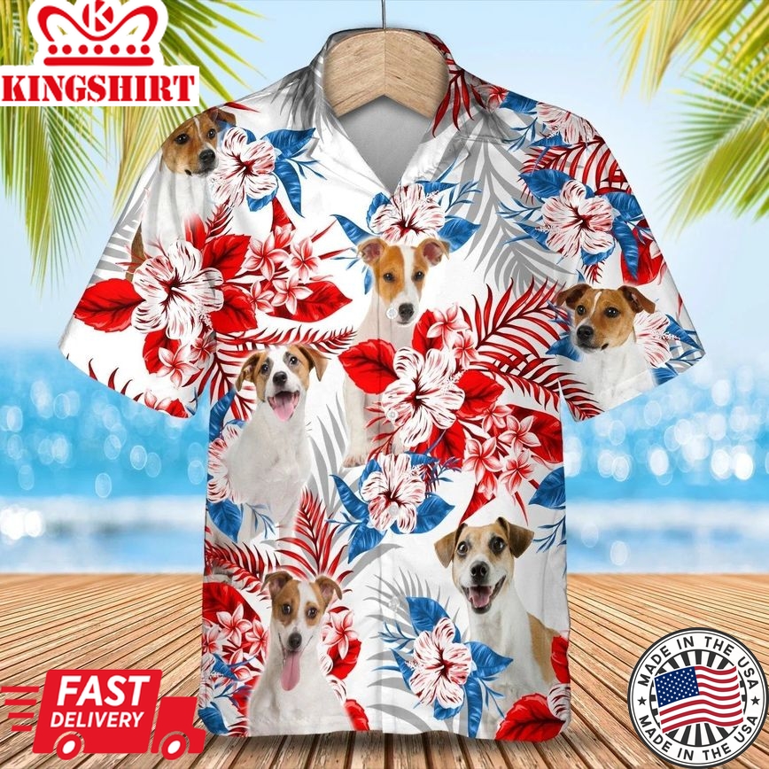 Jack Russell Terrier Hawaiian Shirt - Gift For Summer, Summer Aloha Shirt, Hawaiian Shirt For Men And Women