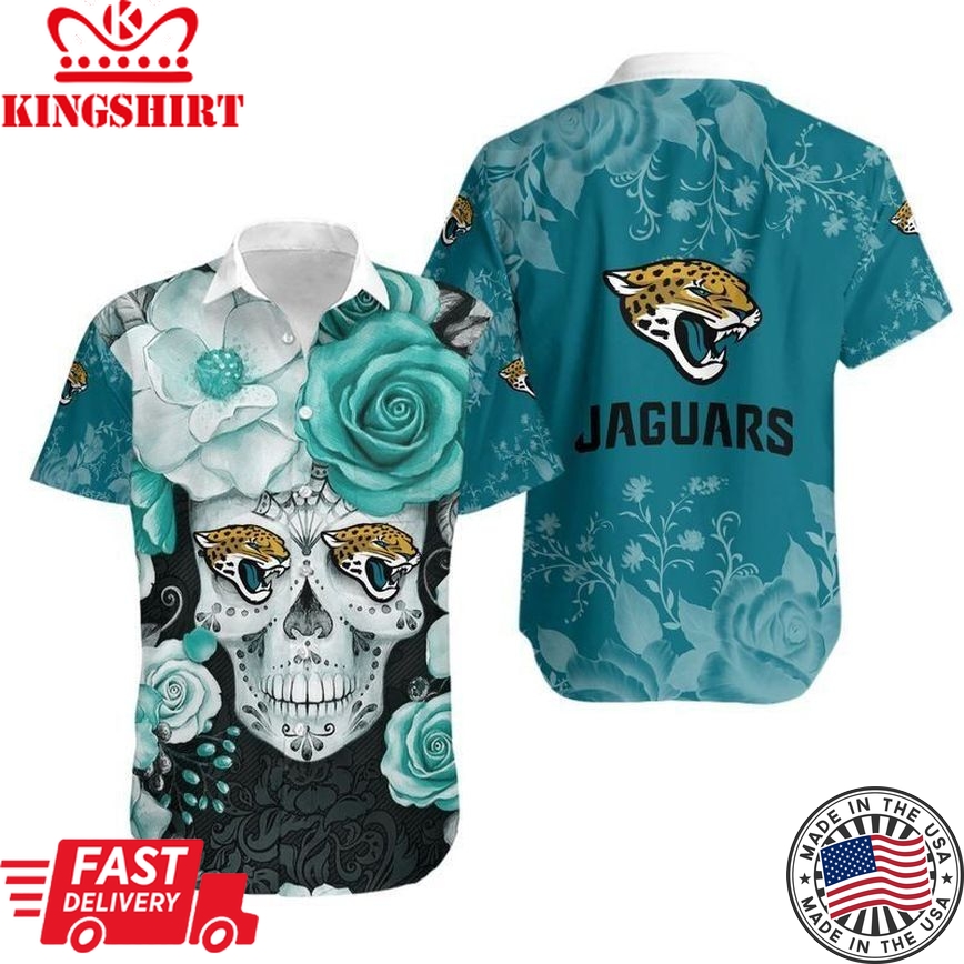 Jacksonville Jaguars Skull NFL Gift For Fan Hawaiian Graphic Print Sho