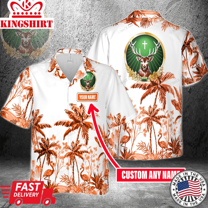 Jagermeister Personalized Hawaiian Shirt Custom Name