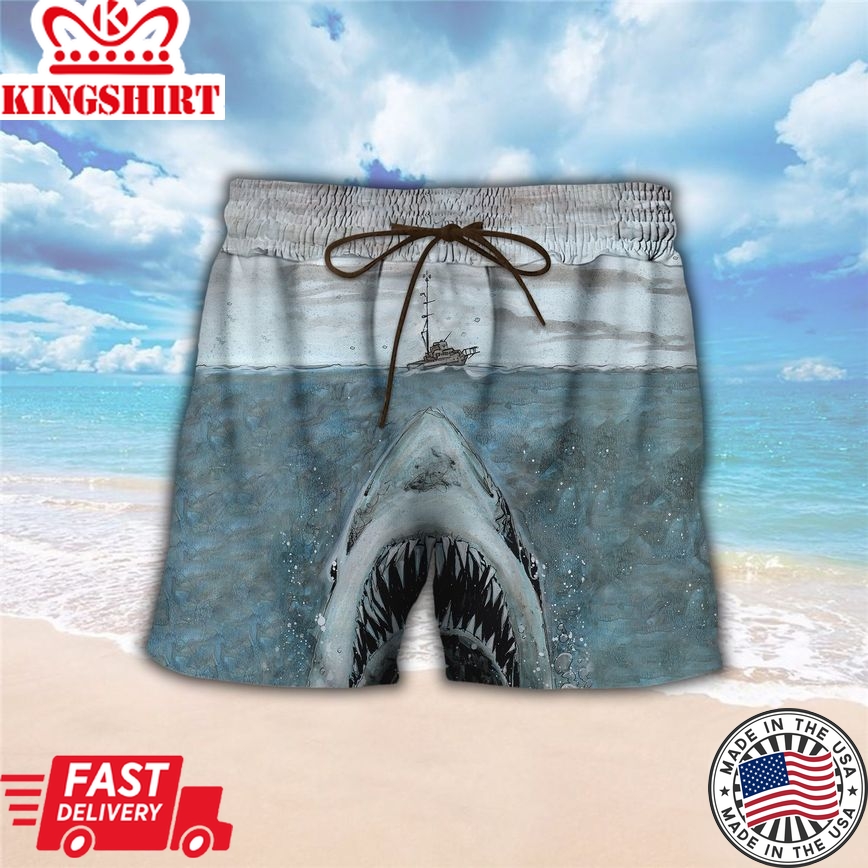 Jaws Unleashed Hawaiian Shirt - Shark Mouth 3D All Over Printed