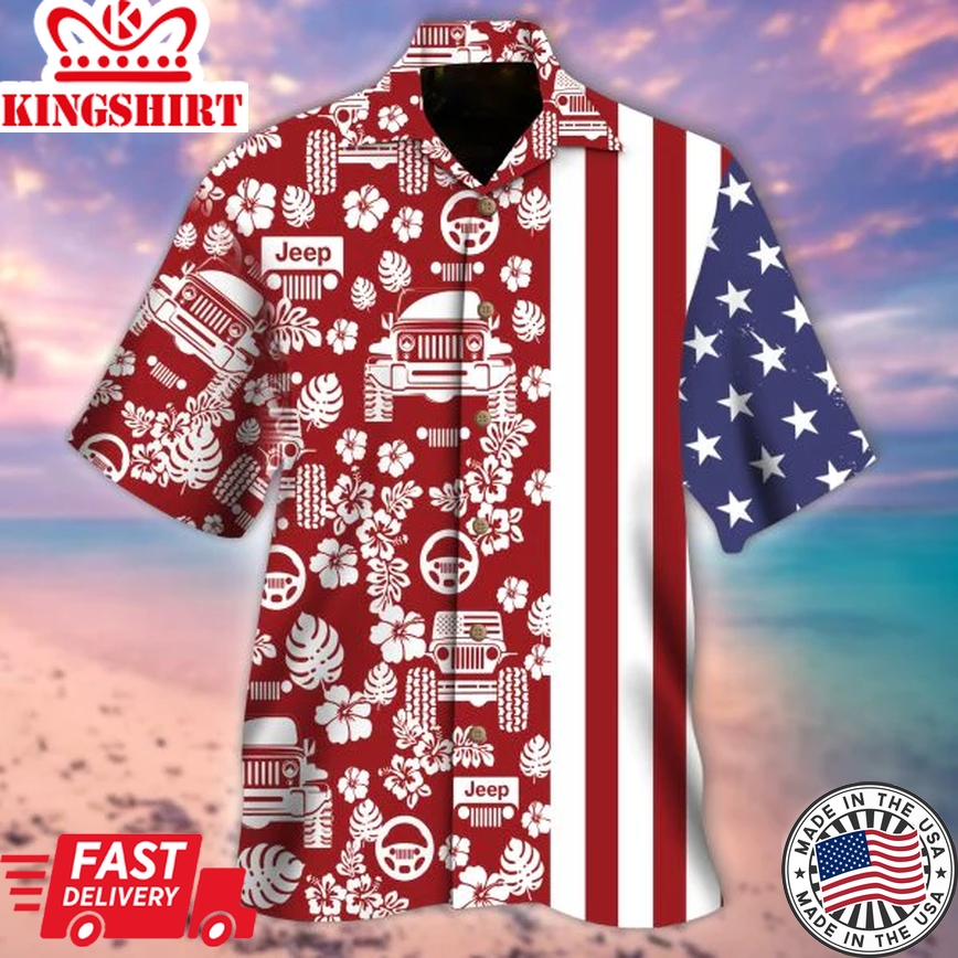 Jee American 4Th Of July Trendy Hawaiian Shirt, Summer Trendy Hawaiian Shirt For Men, Women