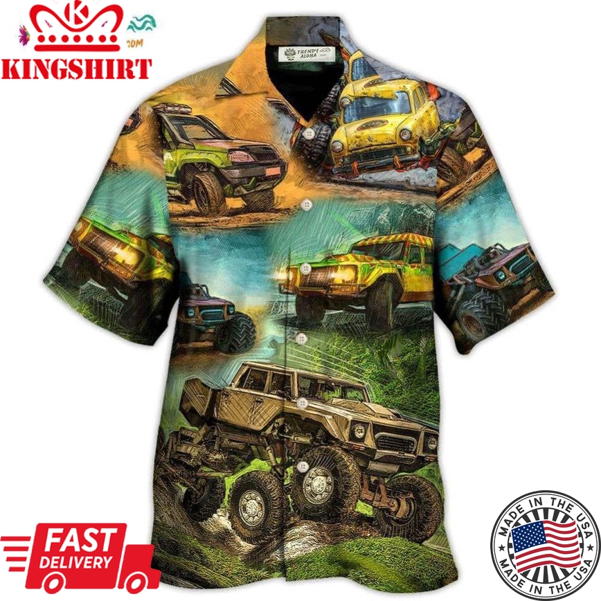 Jeep Abstract So Cool Vintage Art Style Hawaiian Shirt