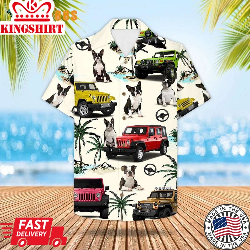 Jeep Boxer Trendy Hawaiian Shirt, Dog Trendy Hawaiian Shirt Perfect Gifts For Your Loved Ones