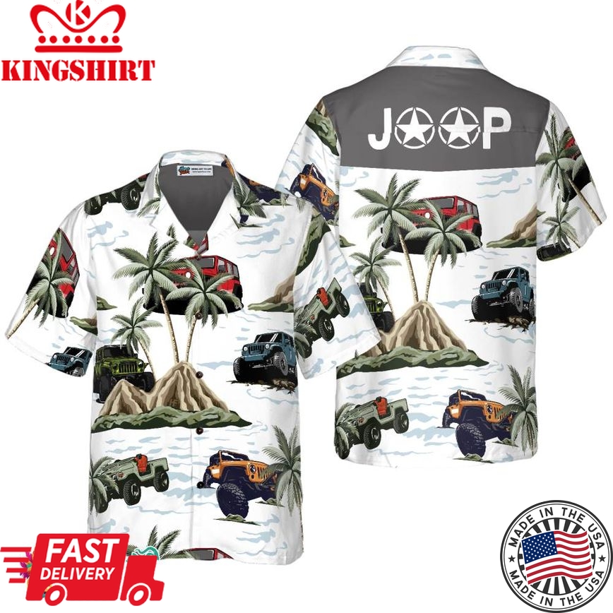 Jeep Car Palm Tree Hawaiian Shirt