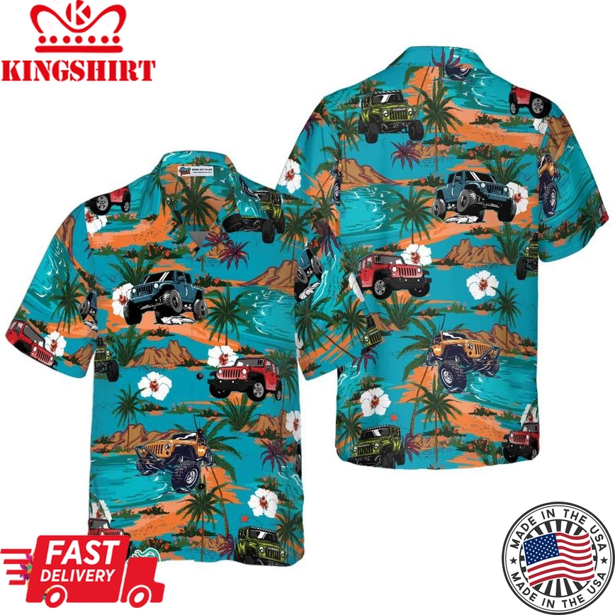 Jeep Car Retro Summer Hawaiian Shirt