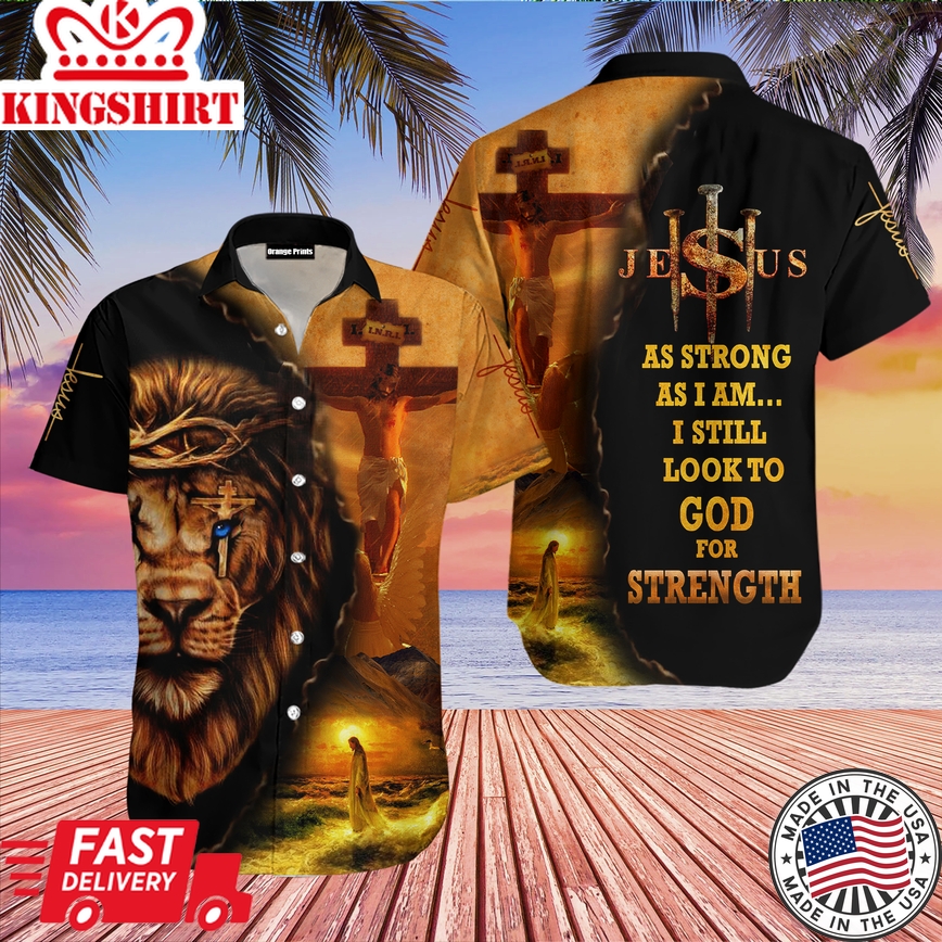 Jesus And Lion Aloha Hawaiian Shirts For Men And Women |