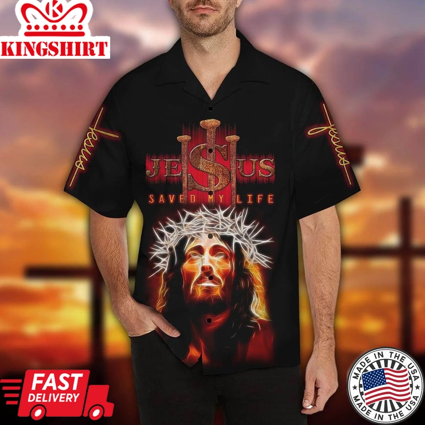 Jesus Black Aloha Hawaiian Shirts For Men And Women