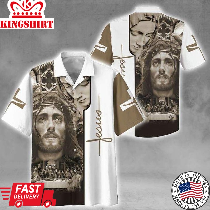 Jesus Bless America Trendy Hawaiian Shirt