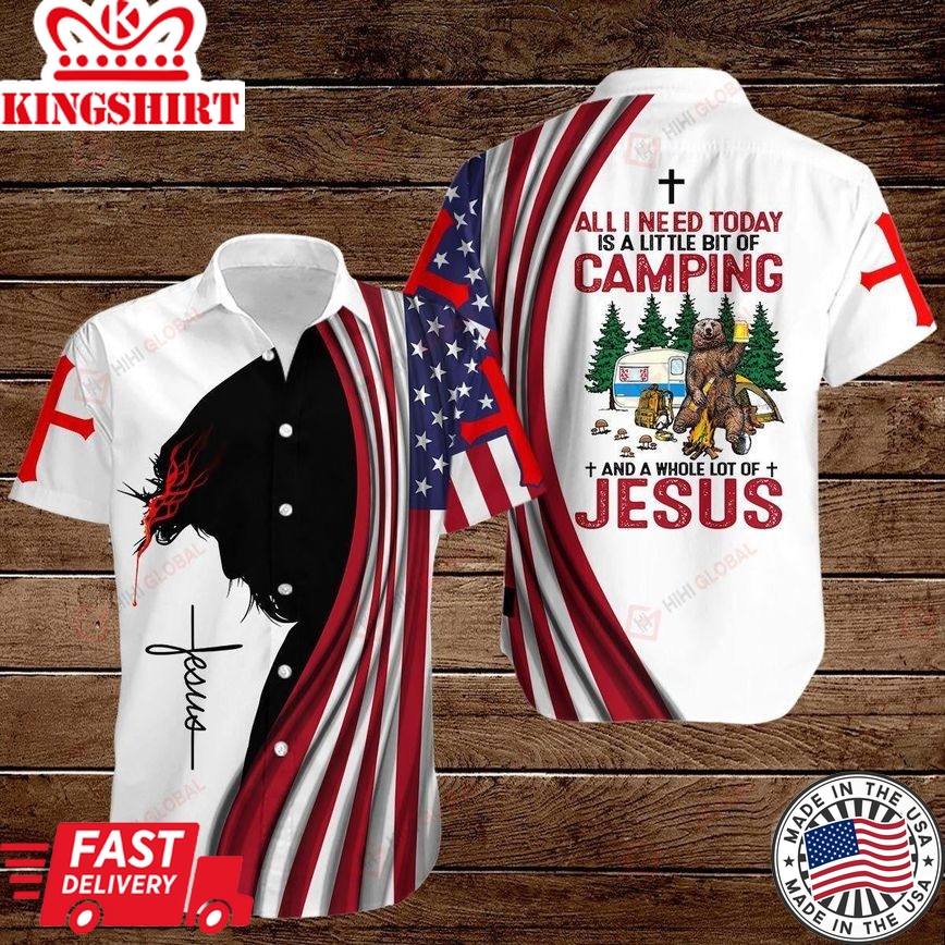 Jesus Camping Aloha Hawaiian Shirts For Men And Women |