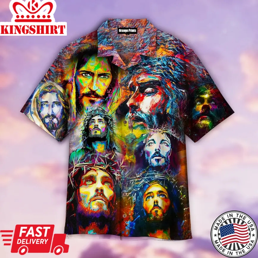 Jesus Christ He Is Risen Trendy Hawaiian Shirt For