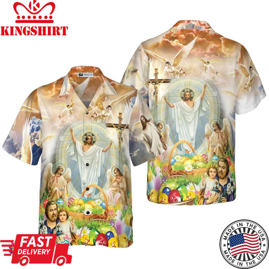 Jesus Happy Easter Hawaiian Shirt