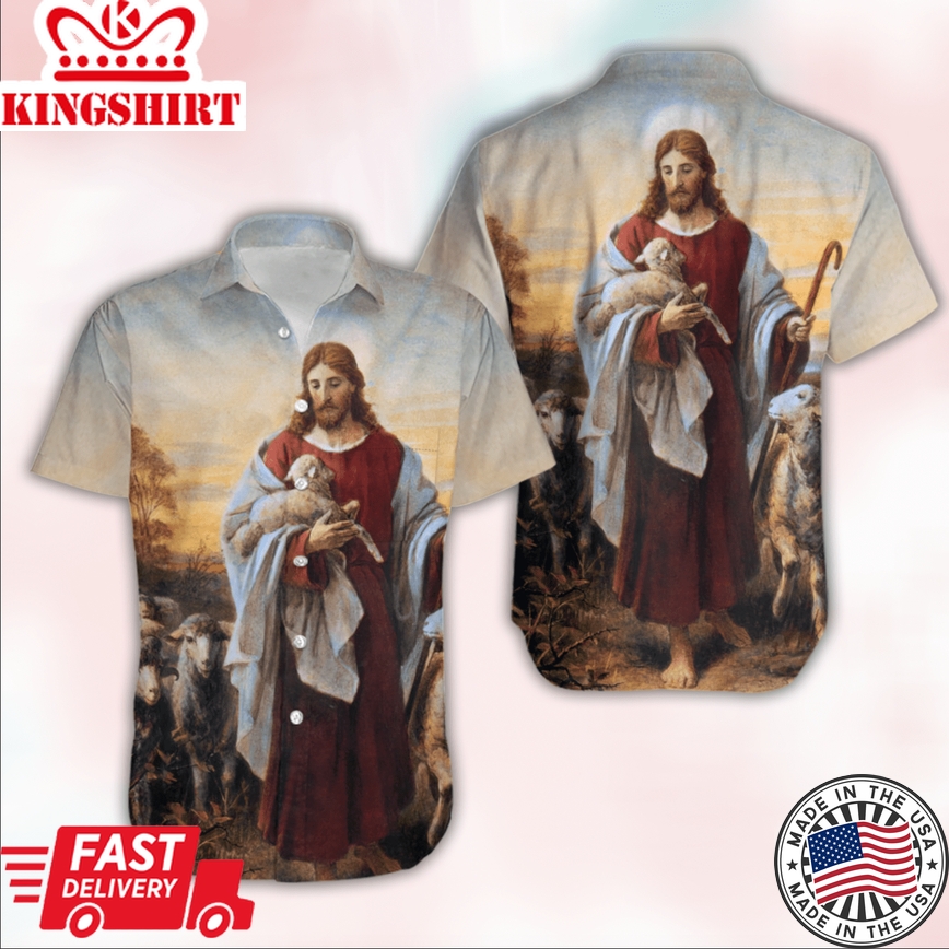 Jesus He Is Risen Easter Lamb Aloha Hawaiian Shirts For Men And Women |