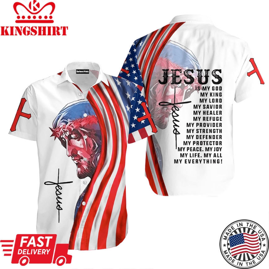 Jesus Is My God Aloha Hawaiian Shirts For Men & For Women |