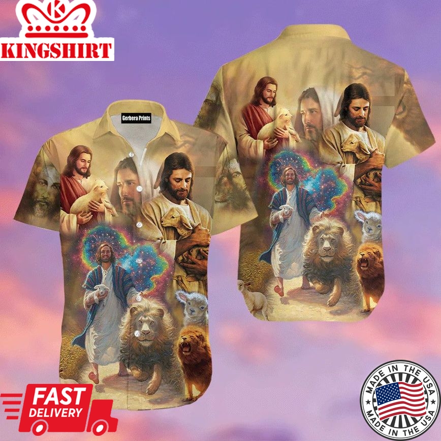 Jesus Lion Son Of God Aloha Hawaiian Shirts For Men And For Women