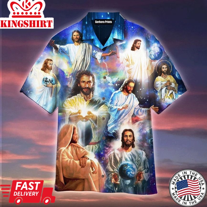 Jesus Love Earth Peaceful Aloha Hawaiian Shirts For Men And Women