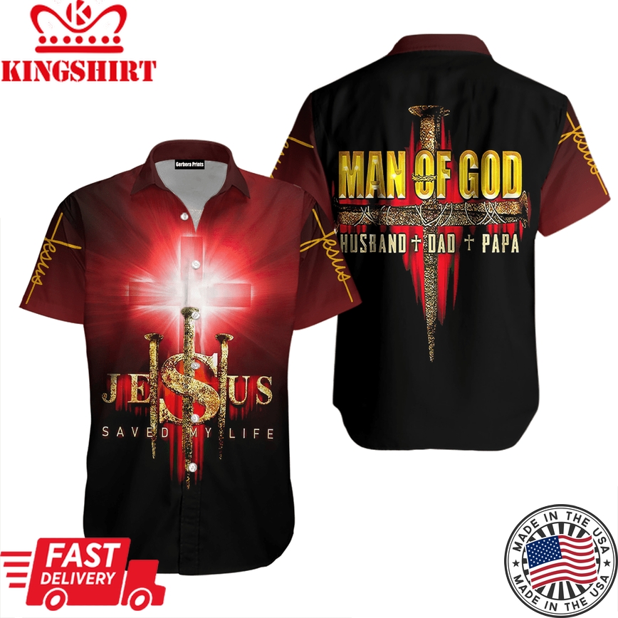 Jesus Man Of God Aloha Hawaiian Shirts For Men & For Women |