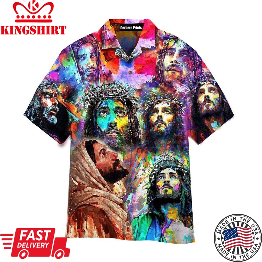 Jesus Peace Life Colorful Aloha Hawaiian Shirts For Men And For Women