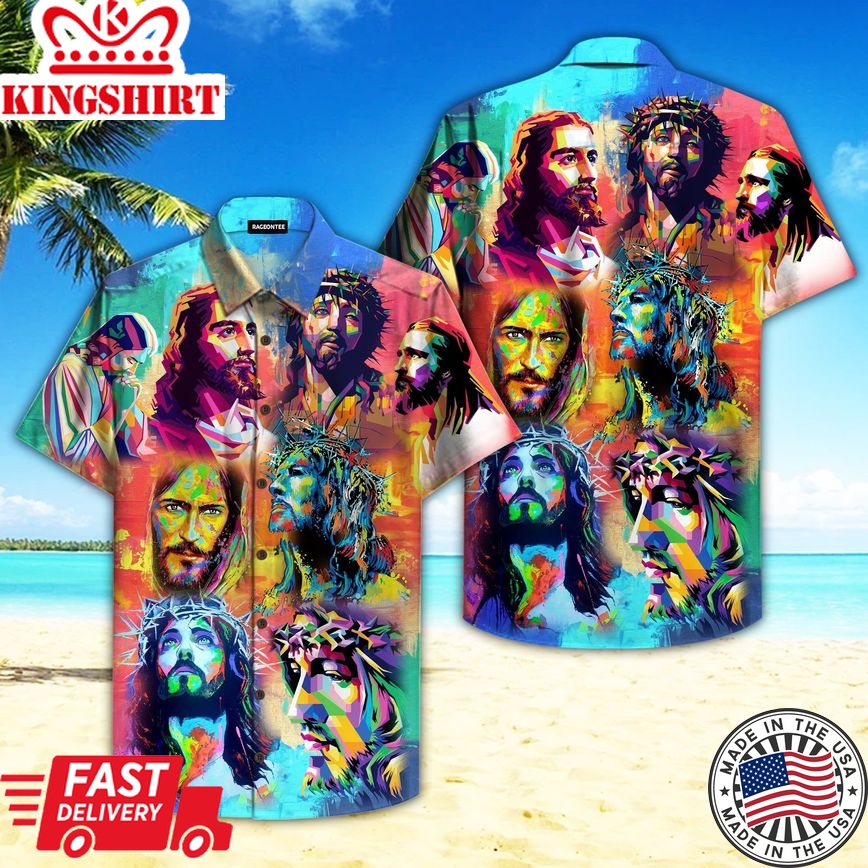 Jesus Peace Life Colorful Aloha Hawaiian Shirts For Men And Women |