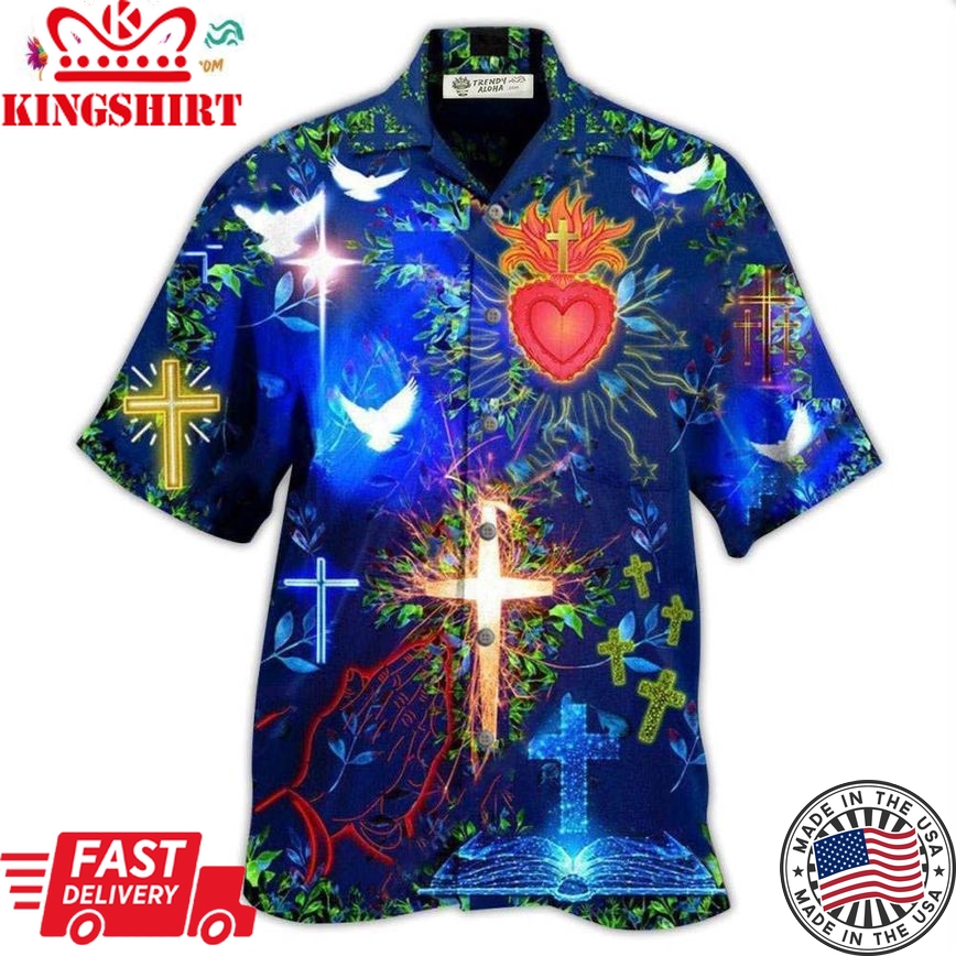 Jesus Put God First And Youll Be Last In Blue Hawaiian Shirt