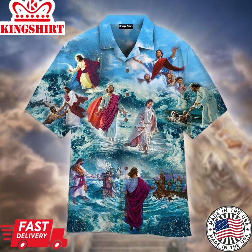 Jesus Save Our Life Trendy Hawaiian Shirt For