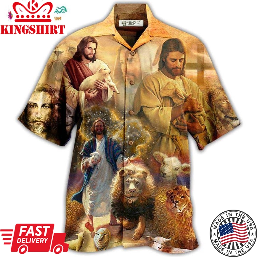 Jesus Saves Animals And Loves Animals Hawaiian Shirt