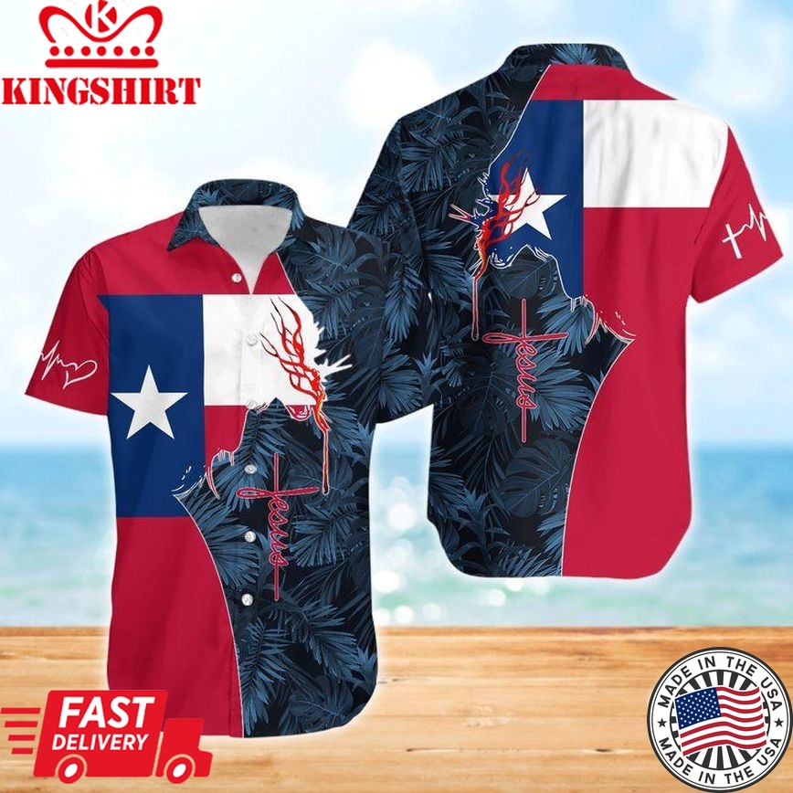 Jesus Texas Aloha Hawaiian Shirts For Men & For Women