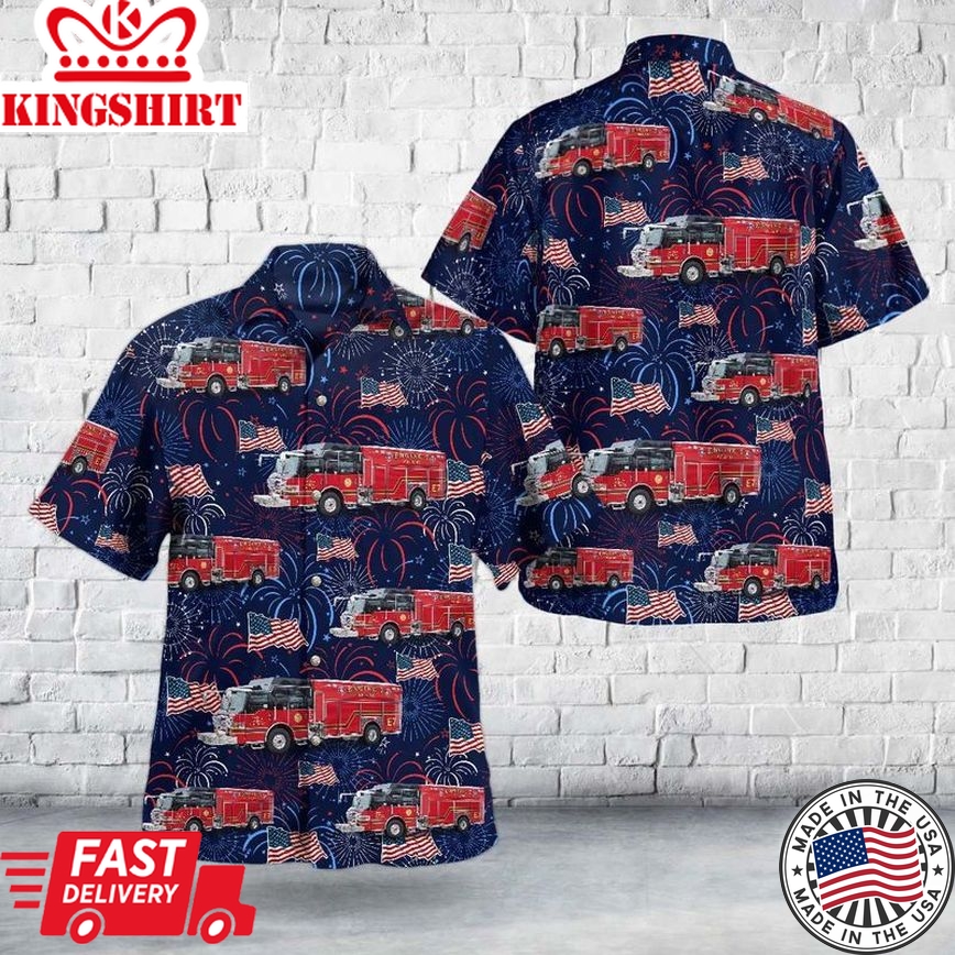 Joplin, Missouri, Joplin Fire Department, 4Th Of July Trendy Hawaiian Shirt For Men And Women