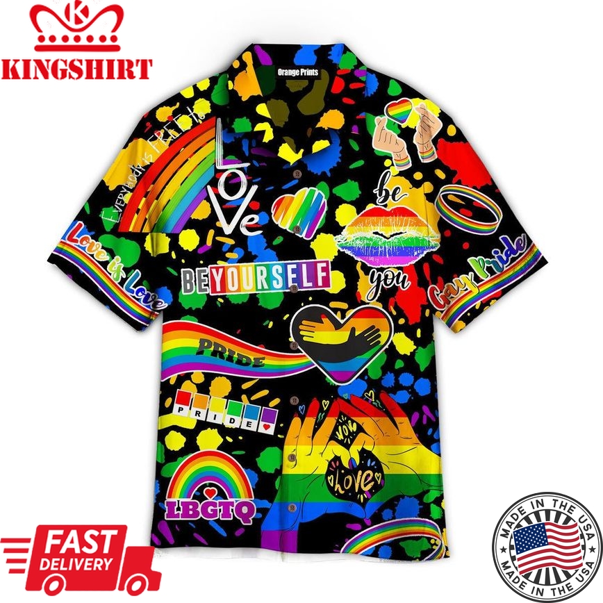 Joyful Inclusion: Expressing LGBT Pride Hawaiian Shirt