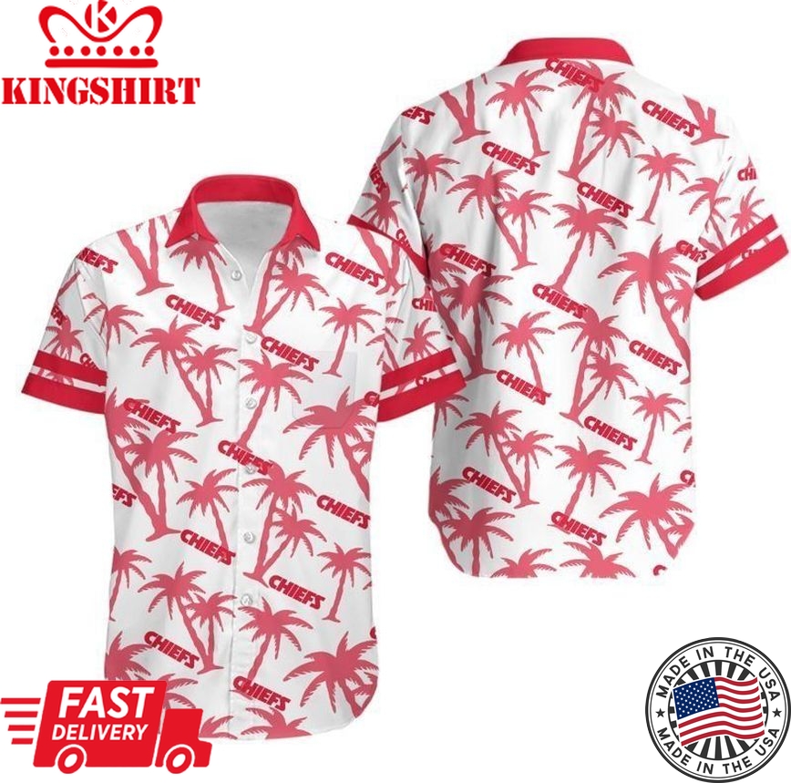 Kansas City Chiefs Coconut Tree NFL Gift For Fan Hawaii Shirt And Shor