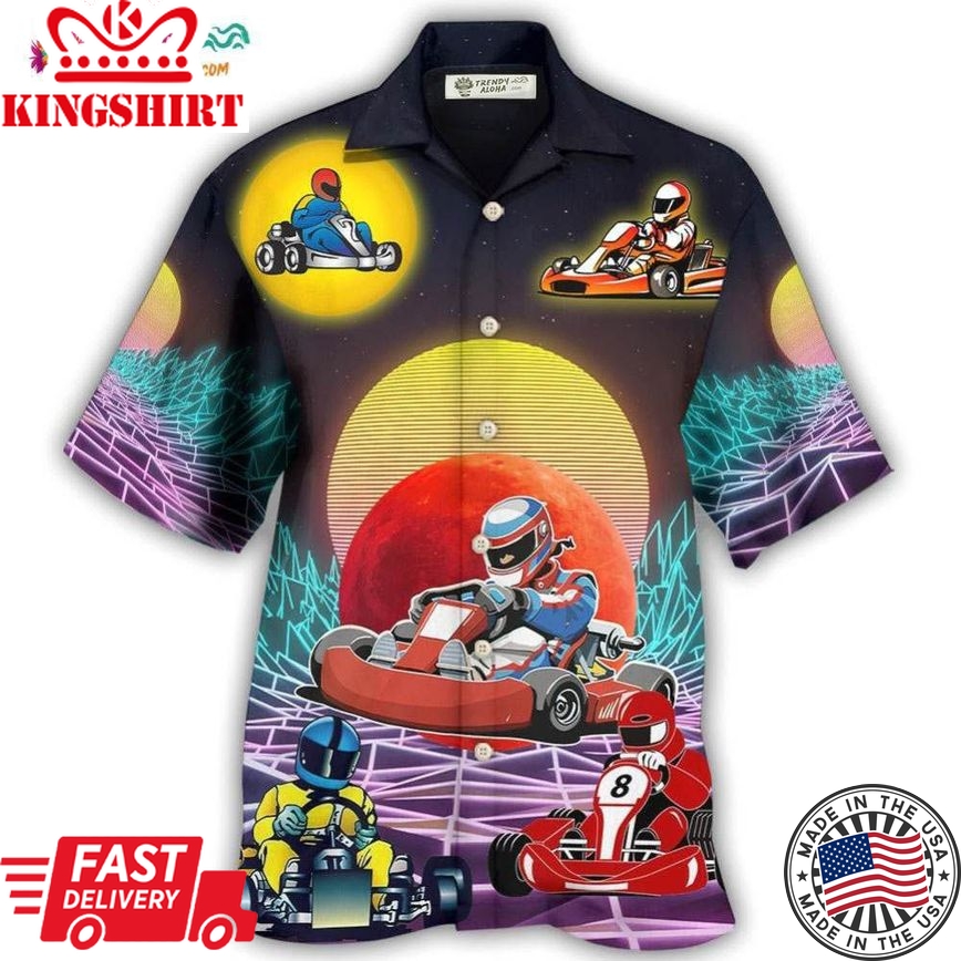 Kart Racing To The Universe Hawaiian Shirt