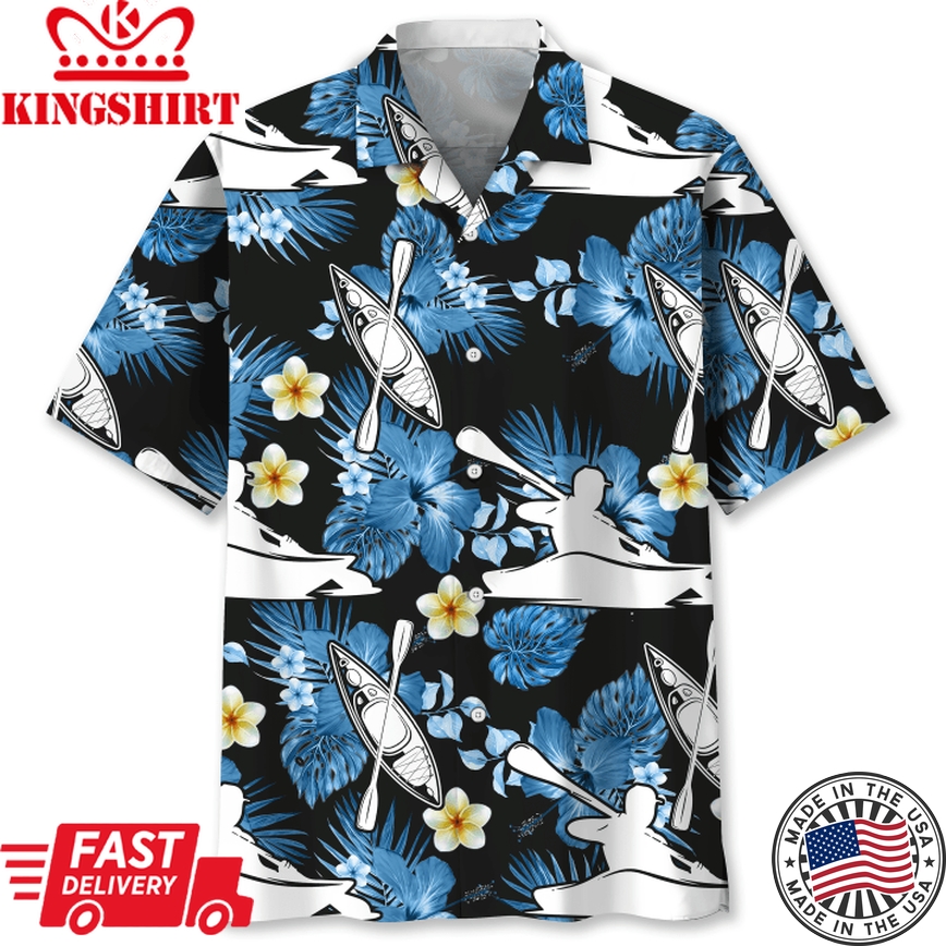 Kayaking Nature Trendy Hawaiian Shirt