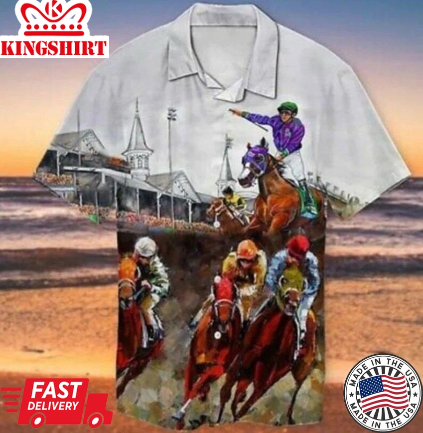 Kentucky Derby Horse Racing Hawaiian Shirt Shirt