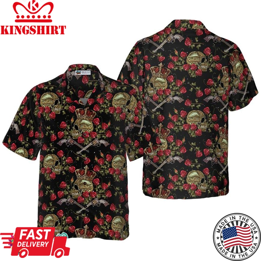 King Of Pirates In Crown Hawaiian Shirt