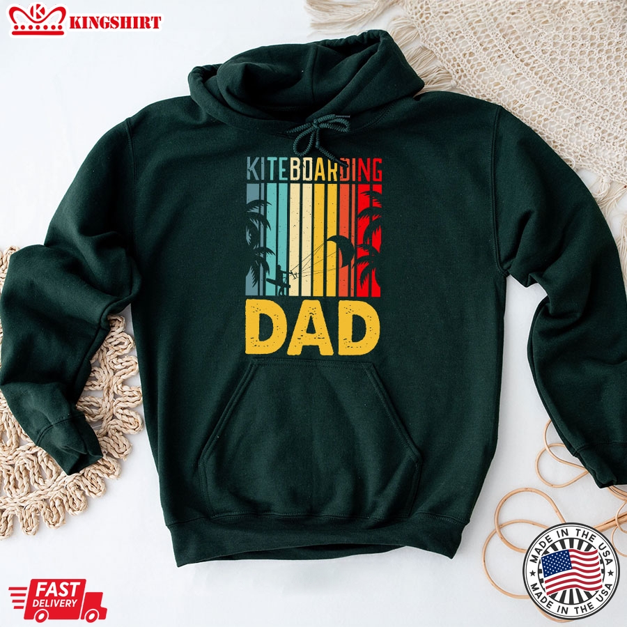 Kiteboarding Dad Vintage Kiteboarding Lover Father's Day Hoodie