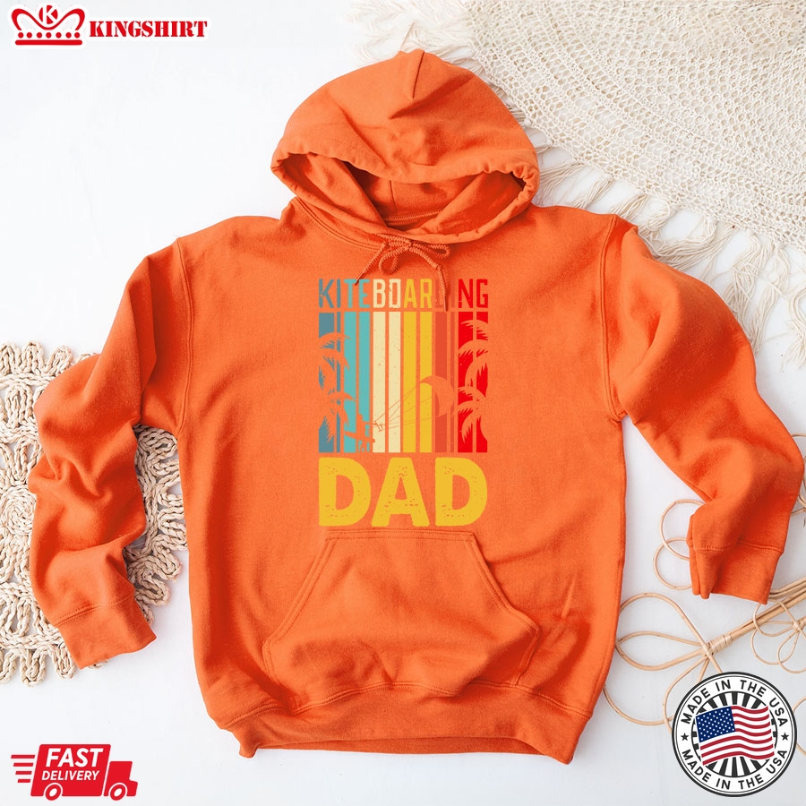 Kiteboarding Dad Vintage Kiteboarding Lover Father's Day Hoodie