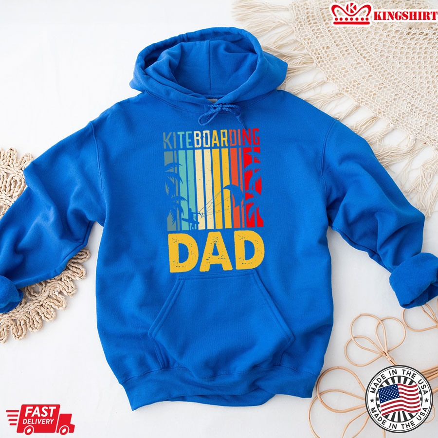 Kiteboarding Dad Vintage Kiteboarding Lover Father's Day Hoodie