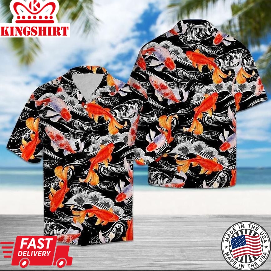 Koi Fish Trendy Hawaiian Shirt