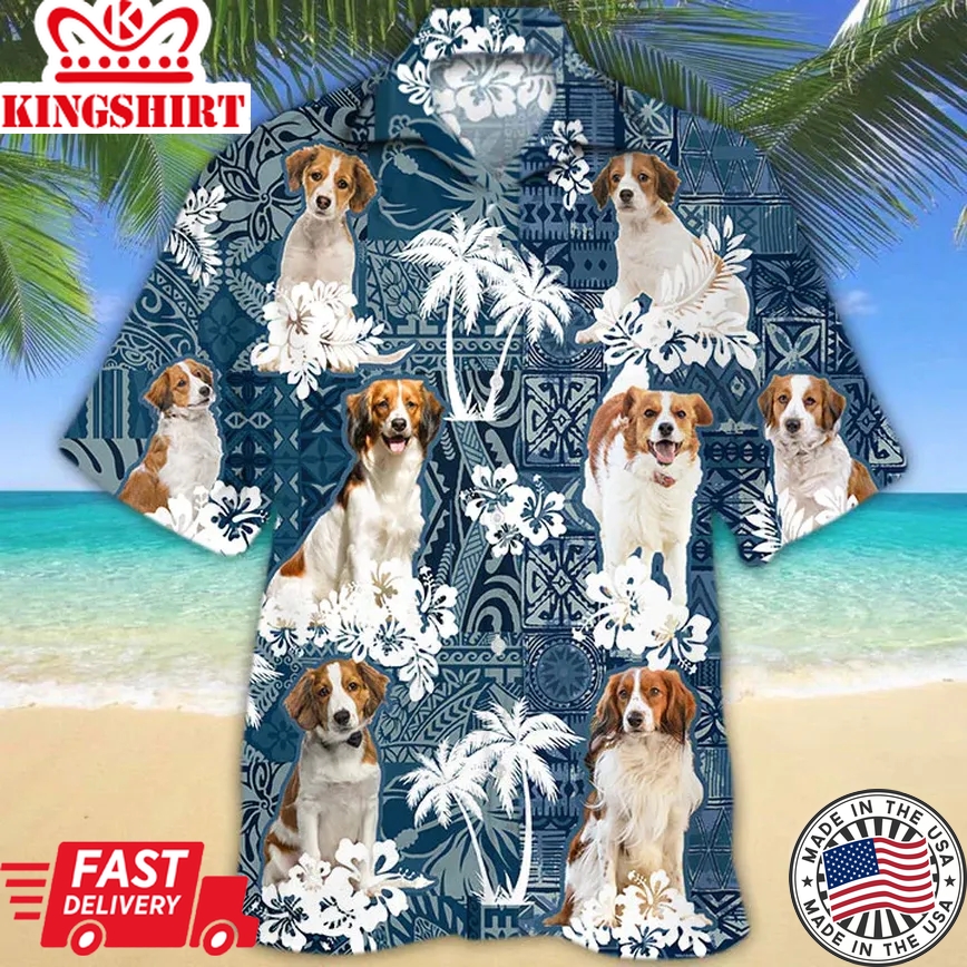 Kooikerhondje Trendy Hawaiian Shirt