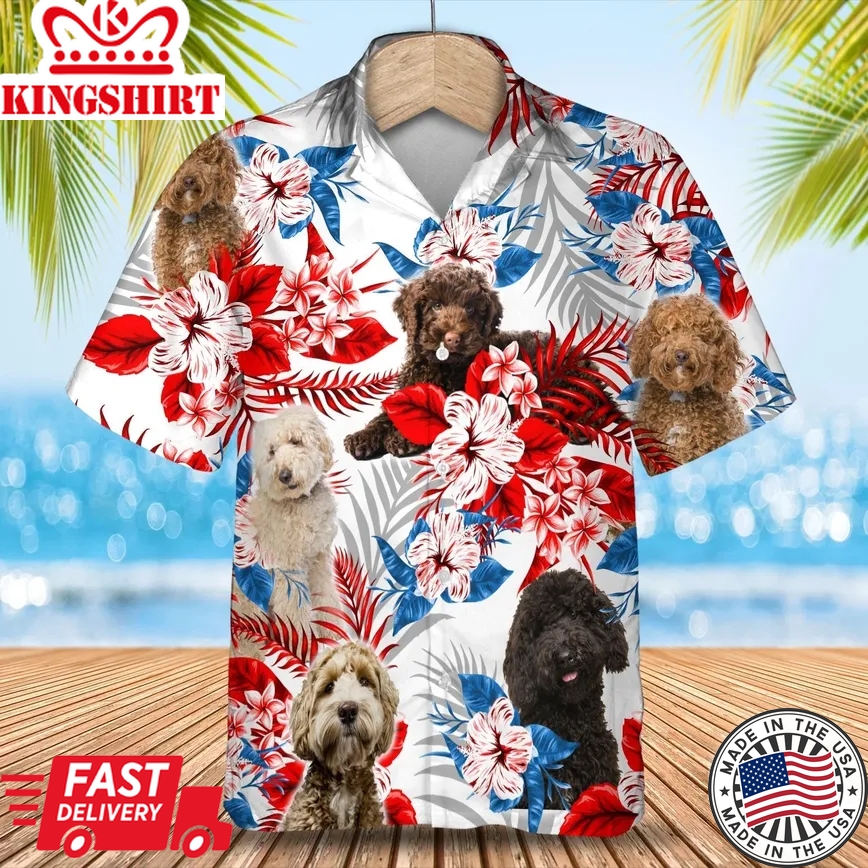 Labradoodle Trendy Hawaiian Shirt Gift For Summer, Summer Aloha Shirt, Trendy Hawaiian Shirt For Men And Women