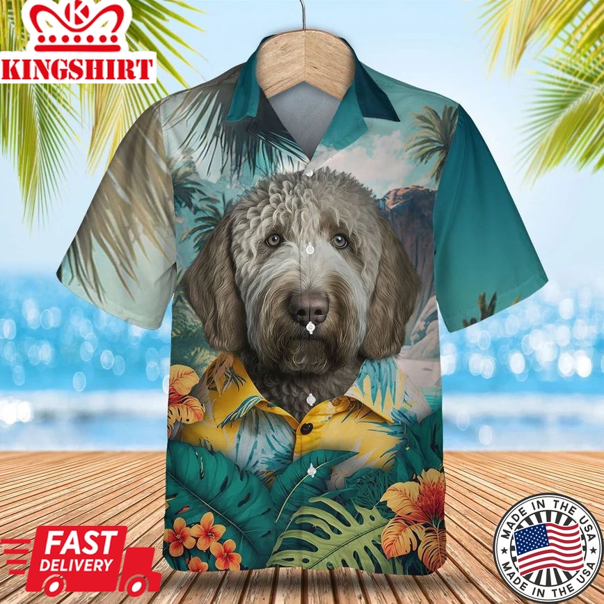 Labradoodle Tropic Escape - Explore Hawaii in Style with this Vibrant Trendy Hawaiian Shirt