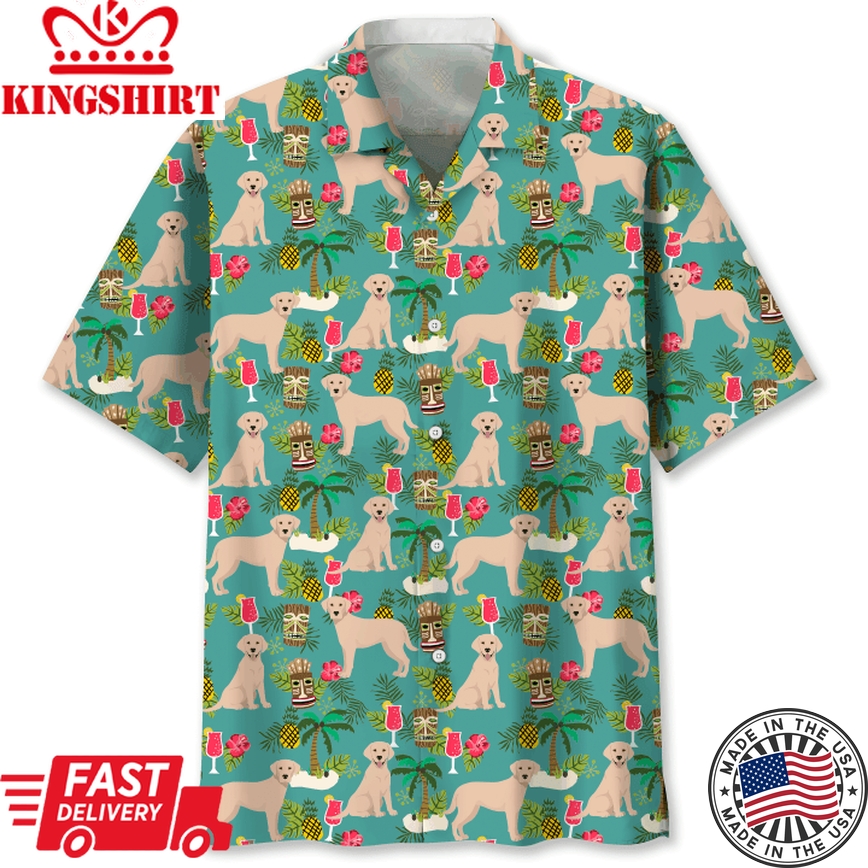 Labrador Hawaiian Beach Shirt